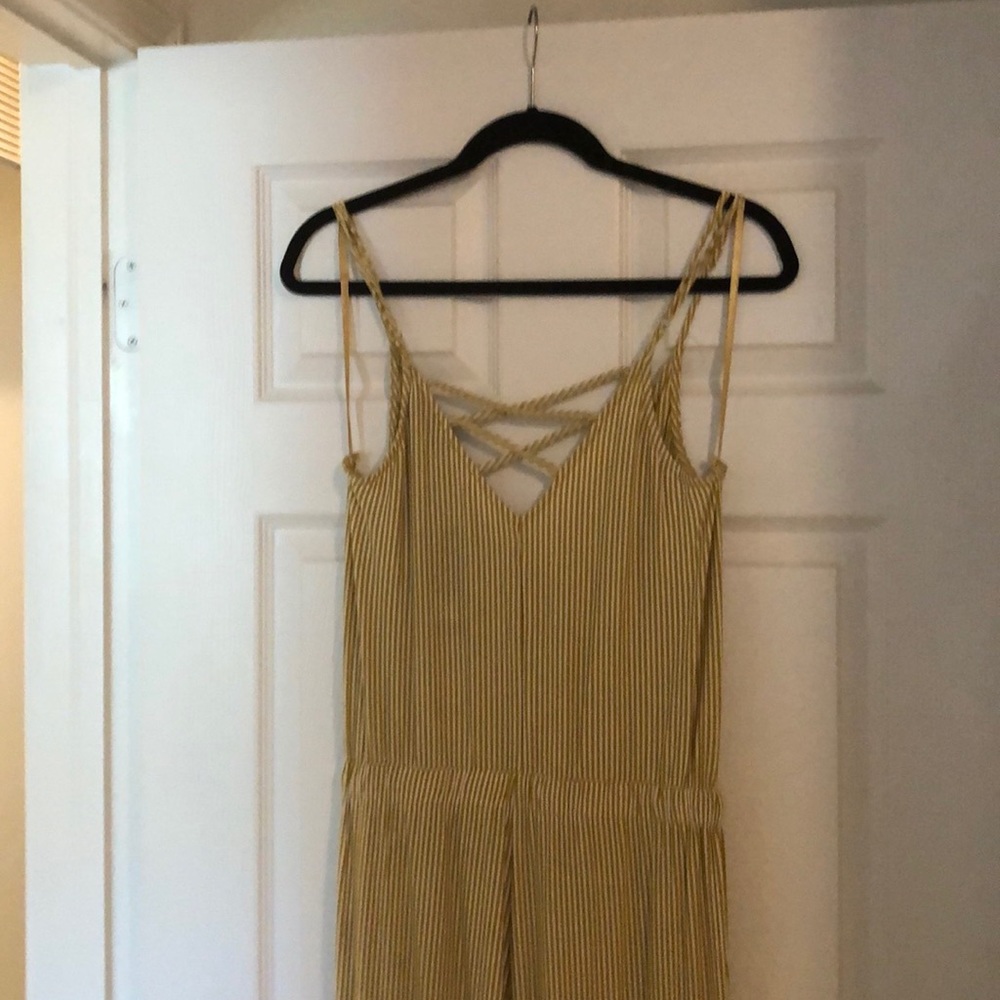 *not for sale* Yellow and white striped jumpsuit - Picture 4 of 4